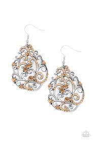 Winter Garden Brown Earring