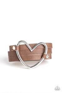 One Love One Heart Brown Urban Bracelet