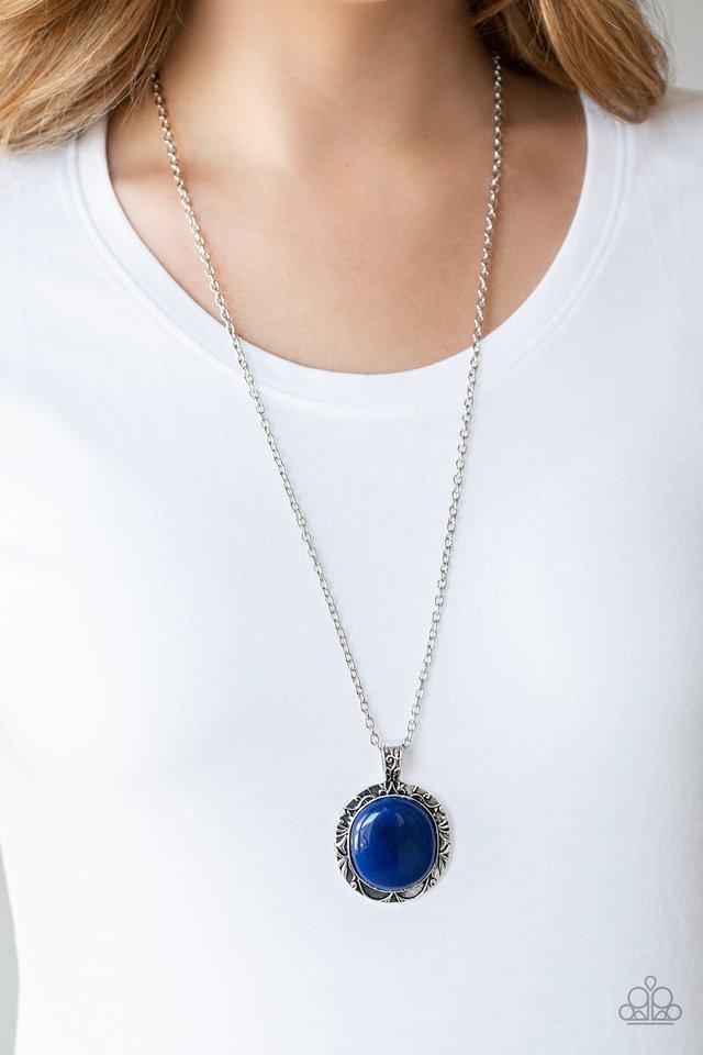 Stone Aura Blue Necklace
