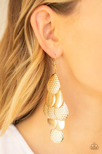 Chime Time Gold Earring
