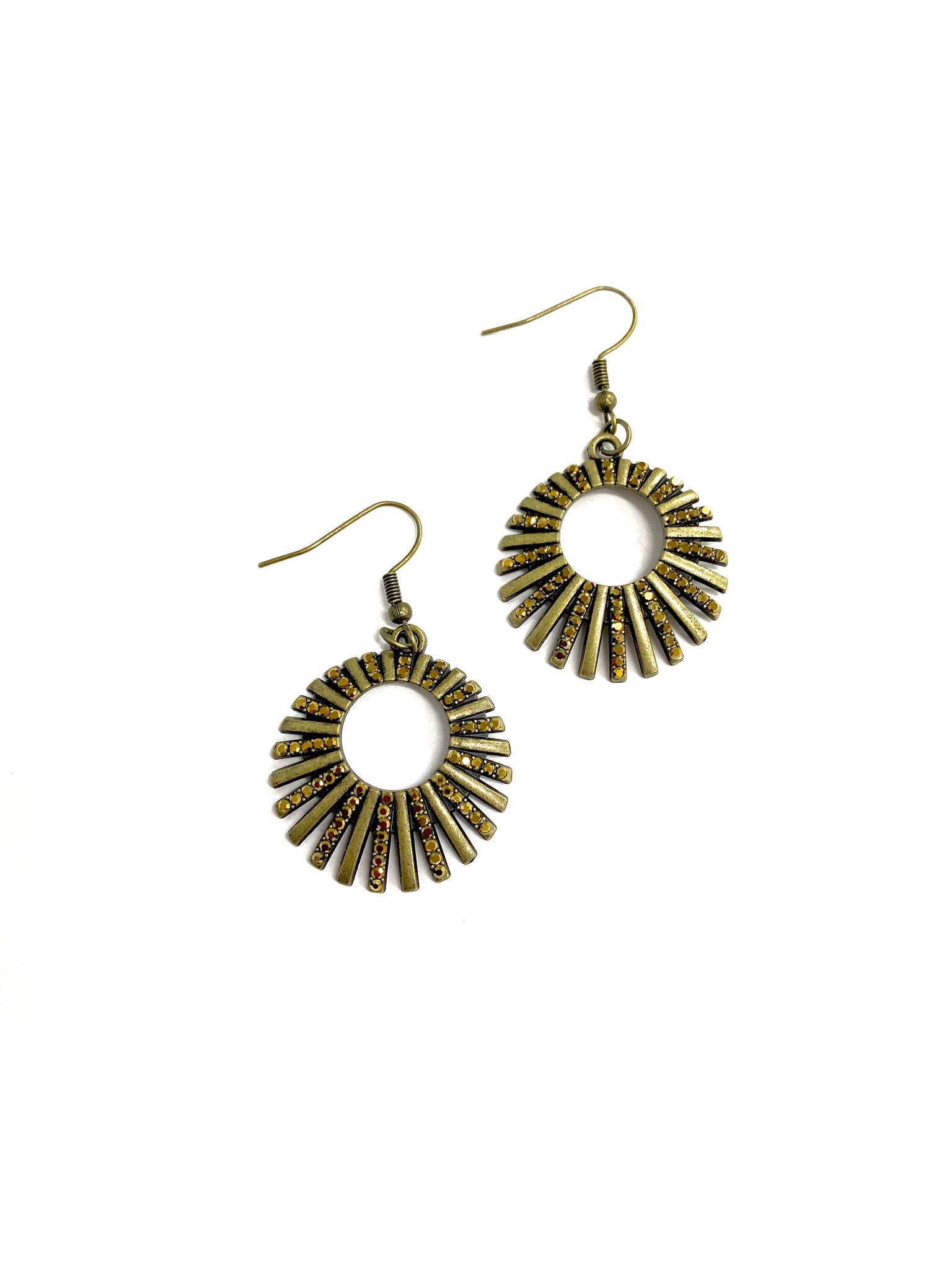 Rebel Resplendence Brass Earring