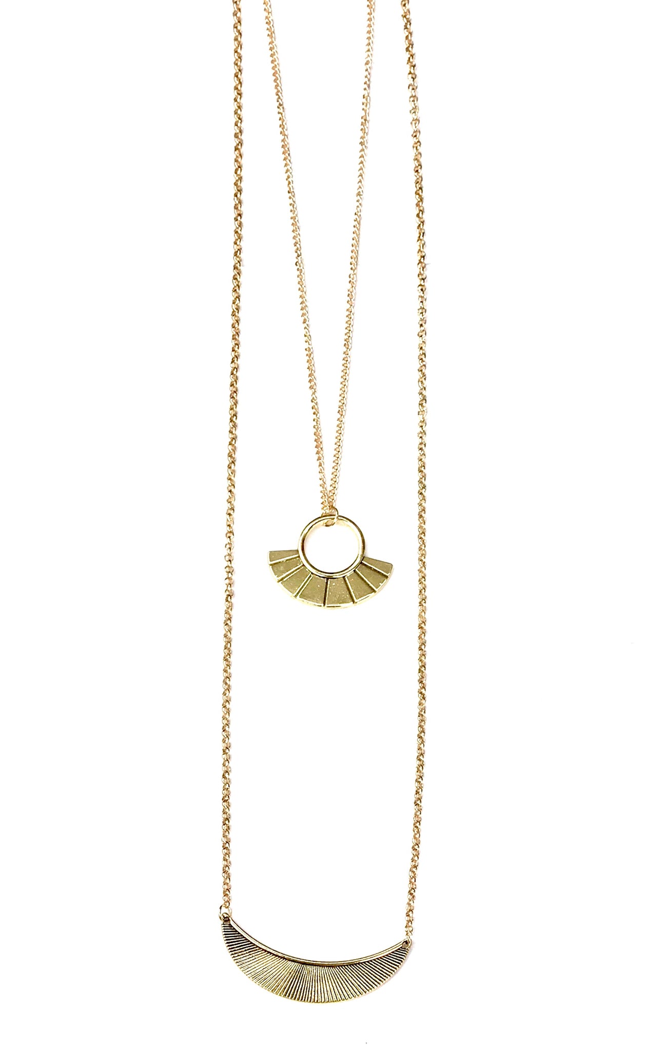 Tribal Trek Gold Necklace