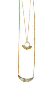 Tribal Trek Gold Necklace
