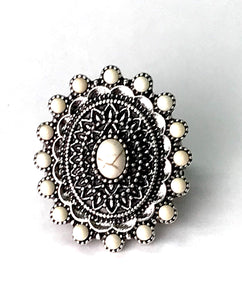 Mesa Mandala White Ring