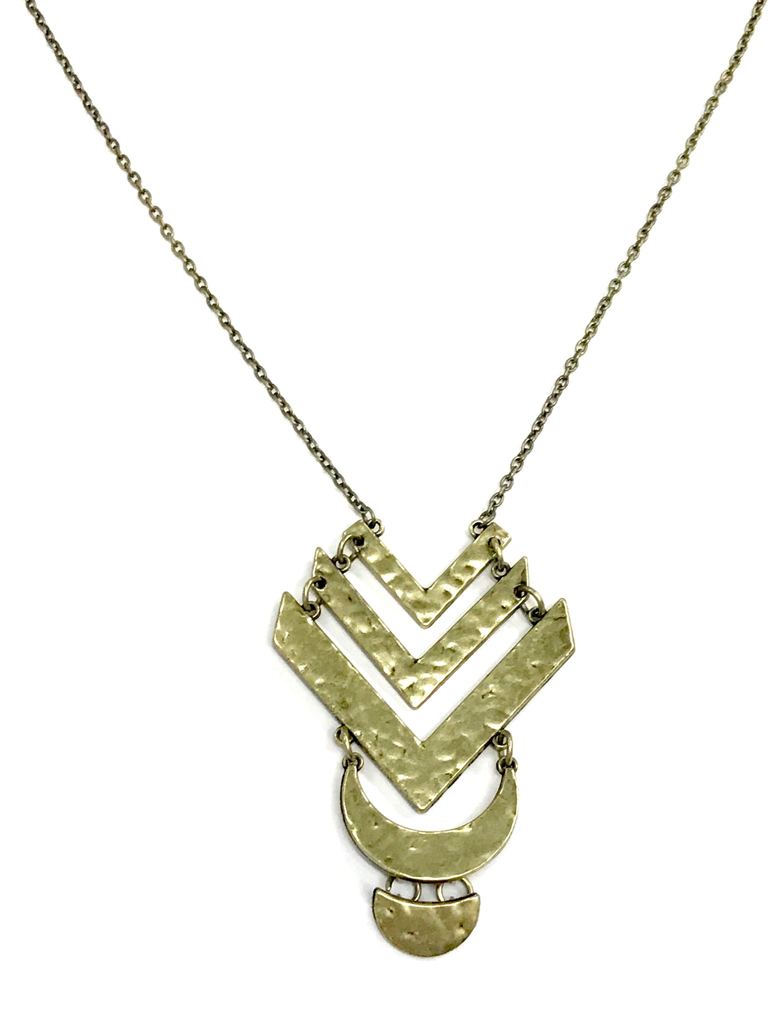 Artisan Edge Brass Necklace
