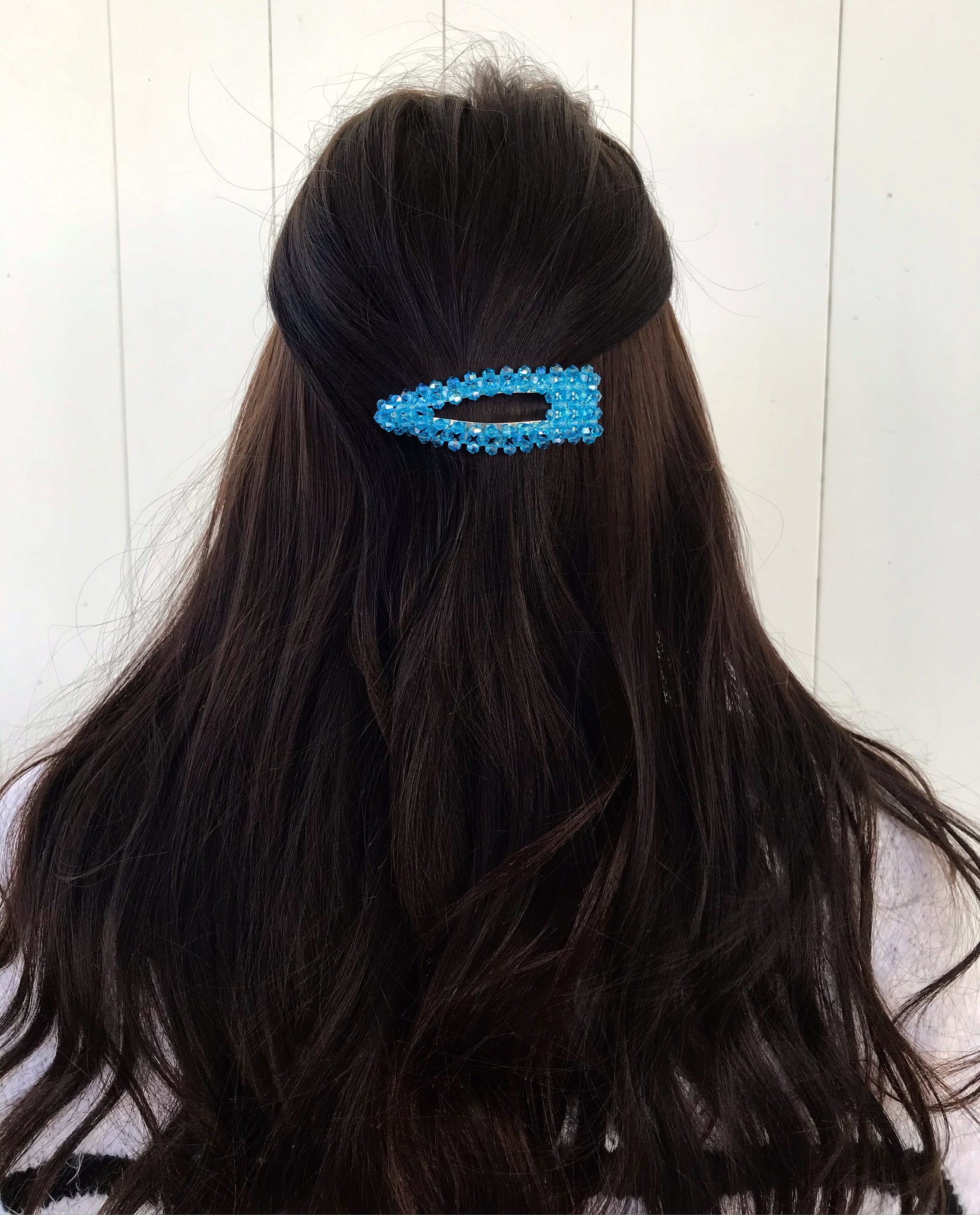 Just Follow The Glitter Hair Clip (Blue, White, Pink)