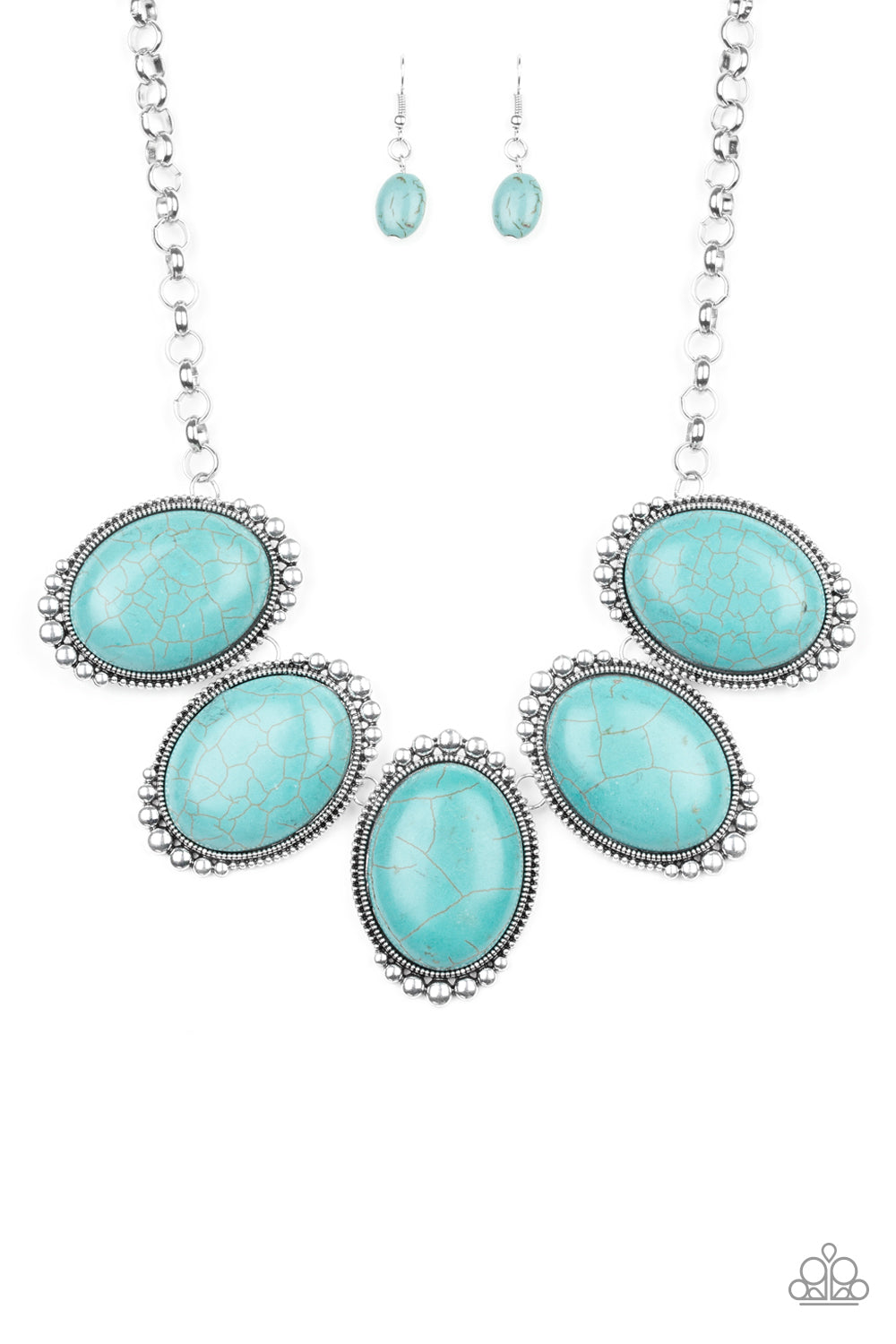 Prairie Goddess Blue Necklace