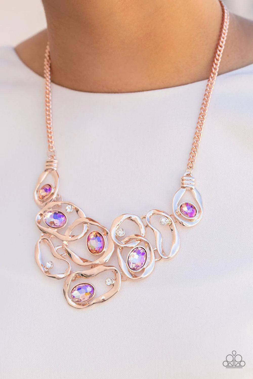 Warp Speed Necklace (Rose Gold, Blue, Copper)